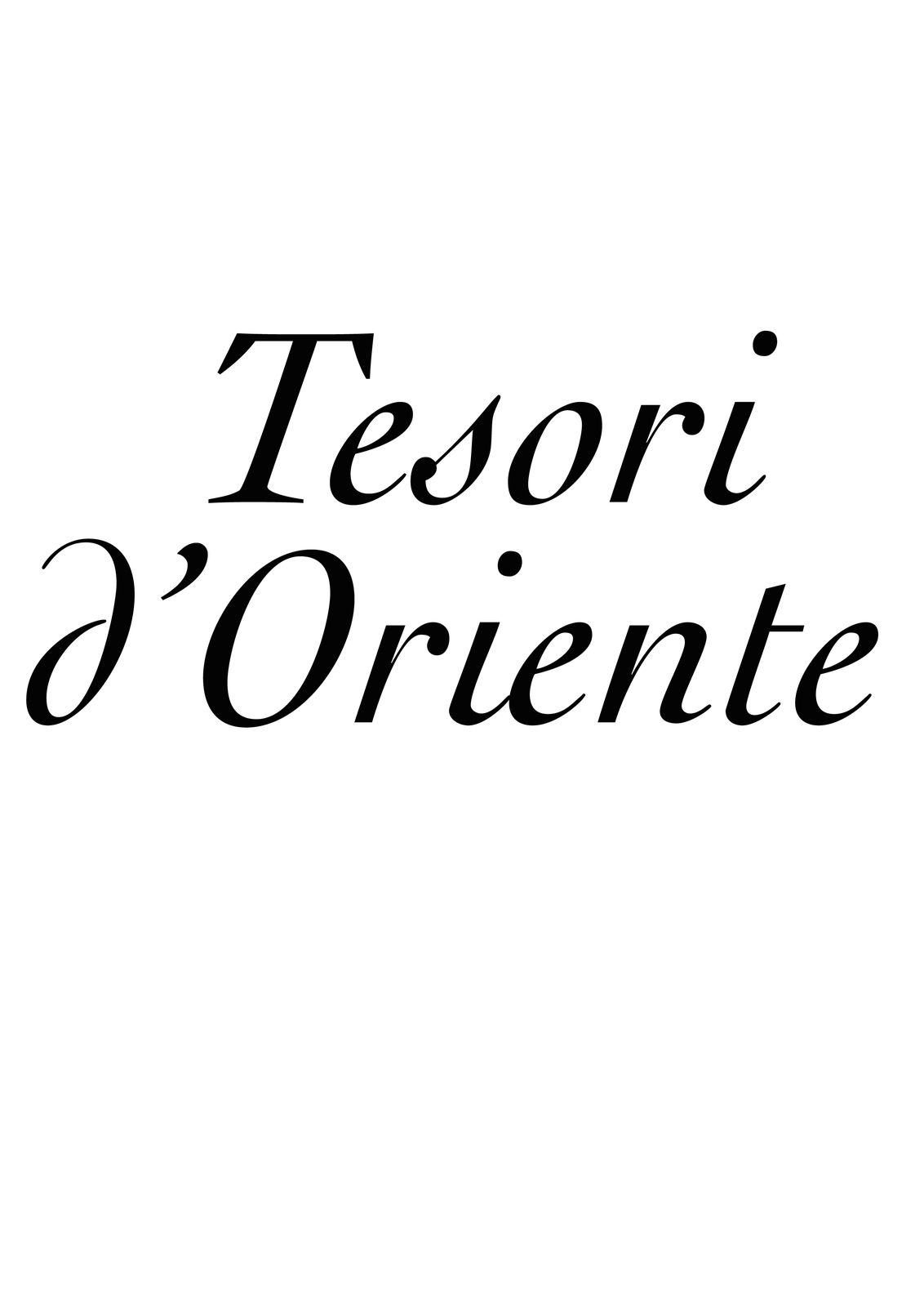 Tesori d'Oriente